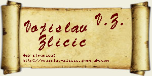Vojislav Zličić vizit kartica